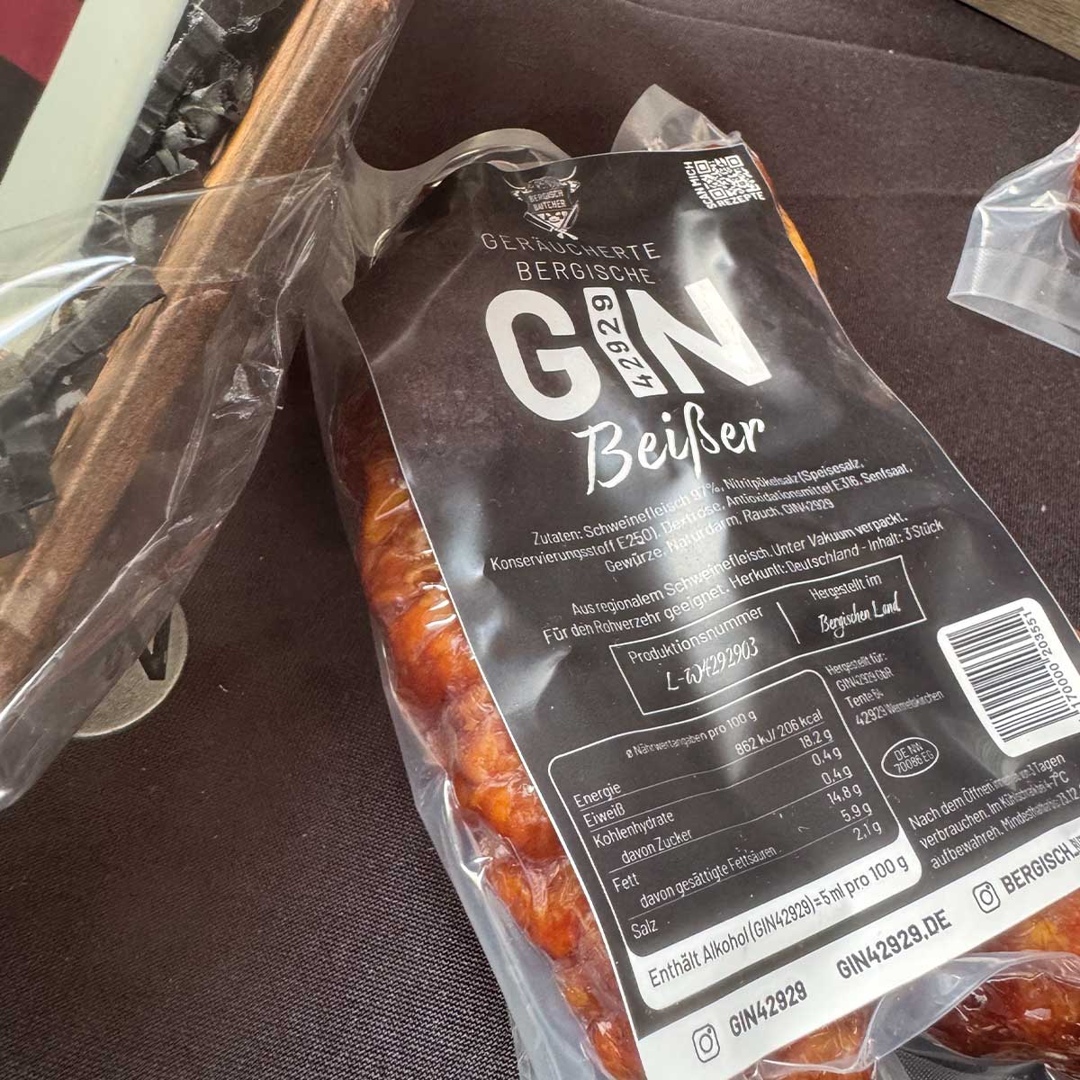 Gin Firmengeschenk Bergische GIN Beißer – stilvoll für Mitarbeiter